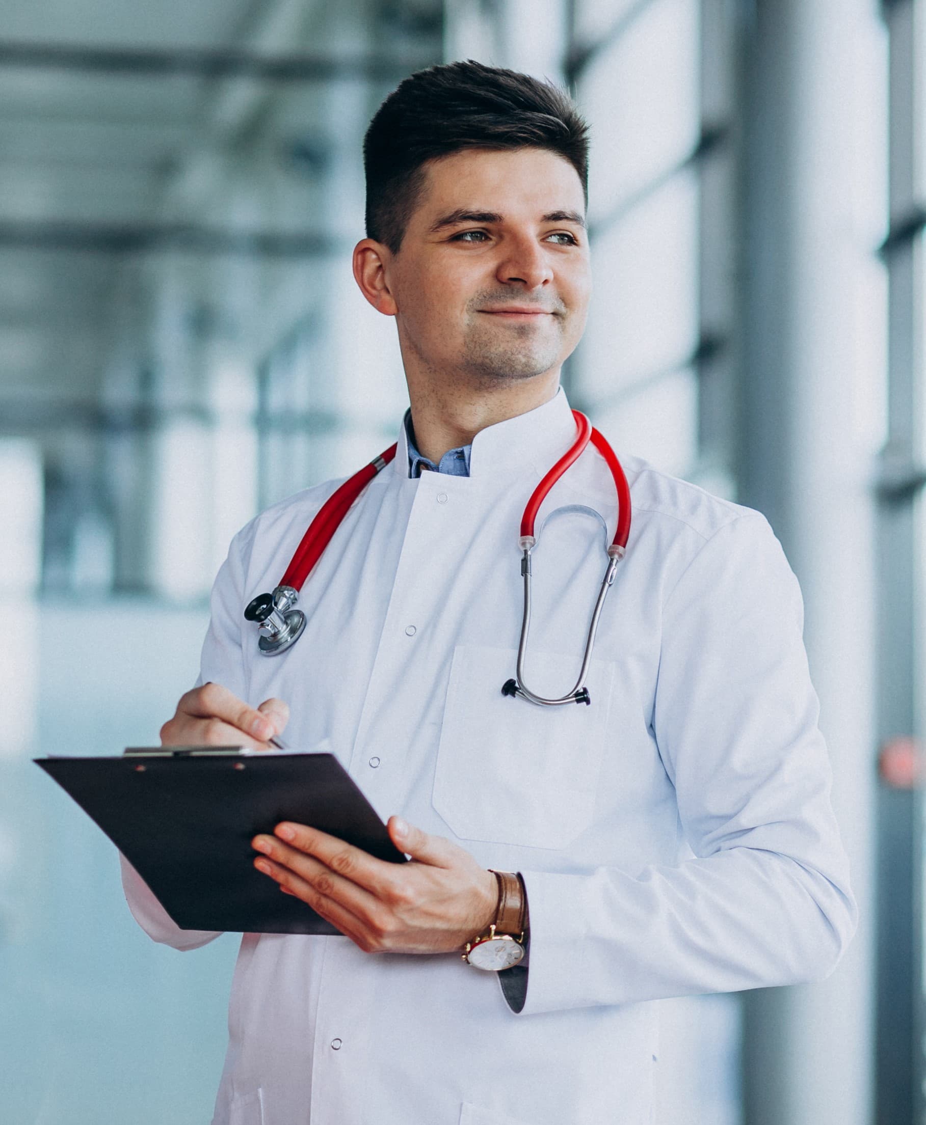 doctor-standing-near-window